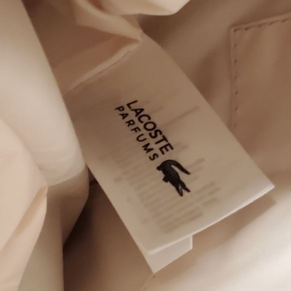 Lacoste Women's Cream and Light Blue Tote - Picture 8 of 11